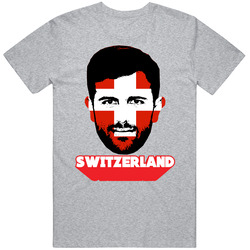 Admir Mehmedi Switzerland Flag Big Head Fifa World Cup Fan T Shirt