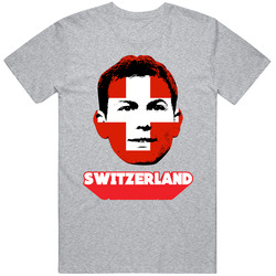 Haris Seferovic Switzerland Flag Big Head Fifa World Cup Fan T Shirt