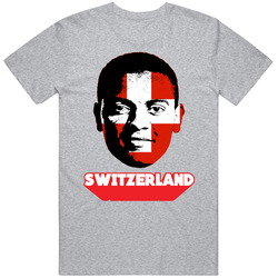 Manuel Akanji Switzerland Flag Big Head Fifa World Cup Fan T Shirt