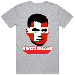 Granit Xhaka Switzerland Flag Big Head Fifa World Cup Fan T Shirt