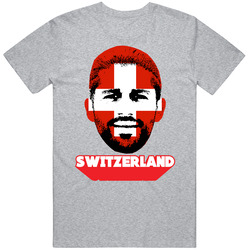 Ricardo Rodriguez Switzerland Flag Big Head Fifa World Cup Fan T Shirt Ricardo Rodriguez Switzerland Flag Big Head Fifa World Cup Fan T Shirt