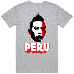 Christian Cueva Peru Flag Big Head Fifa World Cup Fan T Shirt Christian Cueva Peru Flag Big Head Fifa World Cup Fan T Shirt