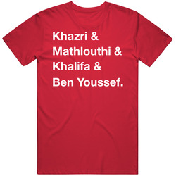Tunisia Khazri Mathlouthi Khalifa Ben Youssef World Cup Team Fan T Shi Tunisia Khazri Mathlouthi Khalifa Ben Youssef World Cup Team Fan T Shi