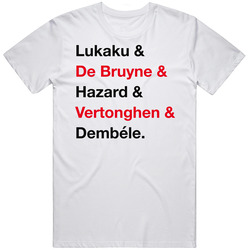 Belgium Lukaku De Bruyne Hazard Vertonghen Dembele World Cup Player Fa Belgium Lukaku De Bruyne Hazard Vertonghen Dembele World Cup Player Fa