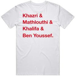 Tunisia Khazri Mathlouthi Khalifa Ben Youssef World Cup Players Fan T Tunisia Khazri Mathlouthi Khalifa Ben Youssef World Cup Players Fan T