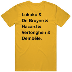Belgium Lukaku De Bruyne Hazard Vertonghen Dembele World Cup Team Fan Belgium Lukaku De Bruyne Hazard Vertonghen Dembele World Cup Team Fan