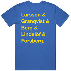 Sweden Larsson Granqvist Berg Lindelof Forsberg World Cup Team Fan T S Sweden Larsson Granqvist Berg Lindelof Forsberg World Cup Team Fan T S