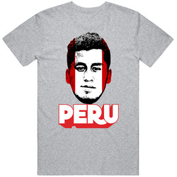 Renato Tapia Peru Flag Big Head Fifa World Cup Fan T Shirt Renato Tapia Peru Flag Big Head Fifa World Cup Fan T Shirt