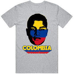 Jeison Murillo Colombia Flag Big Head Fifa World Cup Fan T Shirt Jeison Murillo Colombia Flag Big Head Fifa World Cup Fan T Shirt