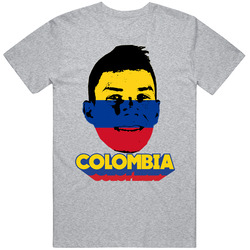 Mateus Uribe Colombia Flag Big Head Fifa World Cup Fan T Shirt Mateus Uribe Colombia Flag Big Head Fifa World Cup Fan T Shirt
