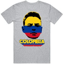 Santiago Arias Colombia Flag Big Head Fifa World Cup Fan T Shirt Santiago Arias Colombia Flag Big Head Fifa World Cup Fan T Shirt