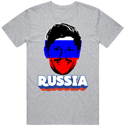 Fedor Smolov Russia Flag Big Head Fifa World Cup Fan T Shirt
