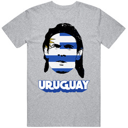 Edinson Cavani Uruguay Flag Big Head Fifa World Cup Fan T Shirt