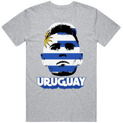 Guillermo Varela Uruguay Flag Big Head Fifa World Cup Fan T Shirt