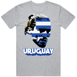 Martin Caceres Uruguay Flag Big Head Fifa World Cup Fan T Shirt