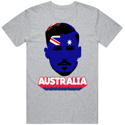 Matthew Leckie Australia Flag Head Fifa World Cup Fan T Shirt