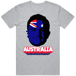 Joshua Risdon Australia Flag Head Fifa World Cup Fan T Shirt