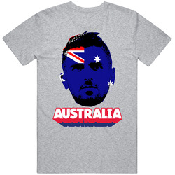 Aziz Behich Australia Flag Head Fifa World Cup Fan T Shirt