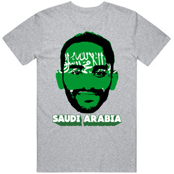 Abdullah Otayf Arabia Flag Big Head Fifa World Cup Fan T Shirt