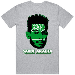 Ali Albulayhi Arabia Flag Big Head Fifa World Cup Fan T Shirt