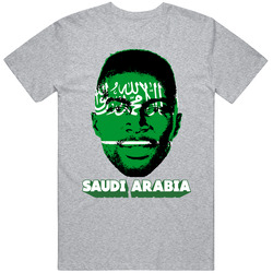 Osama Hawsawi Arabia Flag Big Head Fifa World Cup Fan T Shirt