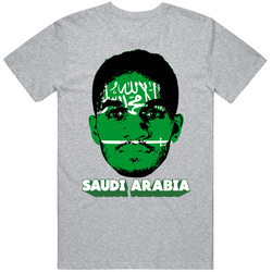 Mohammed Al Burayk Arabia Flag Big Head Fifa World Cup Fan T Shirt