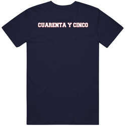 Tom Brady New England Retirement Cuarenta Y Cinco 45 Football Fan T Sh