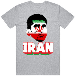 Alireza Beiranvand Iran Flag Big Head Fifa World Cup Fan T Shirt