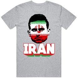 Omid Ebrahimi Iran Flag Big Head Fifa World Cup Fan T Shirt