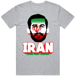 Ehsan Haji Safi Iran Flag Big Head Fifa World Cup Fan T Shirt