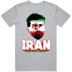 Ramin Rezaeian Iran Flag Big Head Fifa World Cup Fan T Shirt