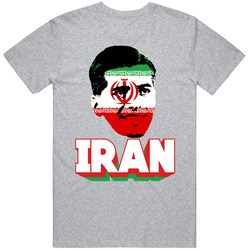 Saeid Ezzatollahi Iran Flag Big Head Fifa World Cup Fan T Shirt