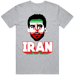 Vahid Amiri Iran Flag Big Head Fifa World Cup Fan T Shirt