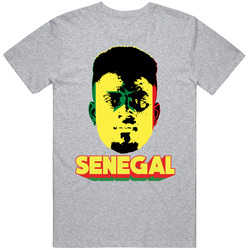 Alfred N'diaye Senegal Flag Big Head Fifa World Cup Fan T Shirt