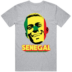 Idrissa Gana Gueye Senegal Flag Big Head Fifa World Cup Fan T Shirt
