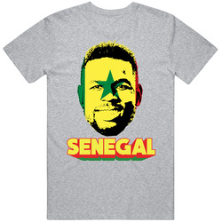 Mame Biram Diouf Senegal Flag Big Head Fifa World Cup Fan T Shirt