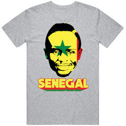 Sadio Mane Senegal Flag Big Head Fifa World Cup Fan T Shirt