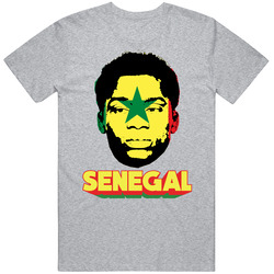 Moussa Wague Senegal Flag Big Head Fifa World Cup Fan T Shirt