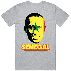 Youssouf Sabaly Senegal Flag Big Head Fifa World Cup Fan T Shirt