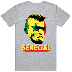 Mbaye Niang Senegal Flag Big Head Fifa World Cup Fan T Shirt