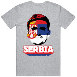 Dusan Tadic Serbia Flag Big Head Fifa World Cup Fan T Shirt