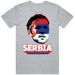 Vladimir Stojkovic Serbia Flag Big Head Fifa World Cup Fan T Shirt