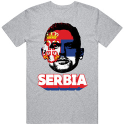 Nemanja Matic Serbia Flag Big Head Fifa World Cup Fan T Shirt
