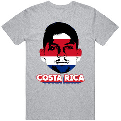 Cristian Gamboa Costa Rica Flag Big Head Fifa World Cup Fan T Shirt