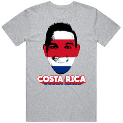 David Guzman Costa Rica Flag Big Head Fifa World Cup Fan T Shirt