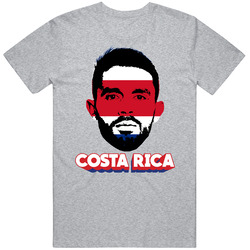 Giancarlo Gonzalez Costa Rica Flag Big Head Fifa World Cup Fan T Shirt