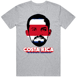 Marco Urena Costa Rica Flag Big Head Fifa World Cup Fan T Shirt
