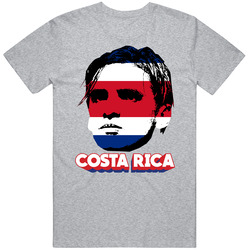 Bryan Ruiz Costa Rica Flag Big Head Fifa World Cup Fan T Shirt