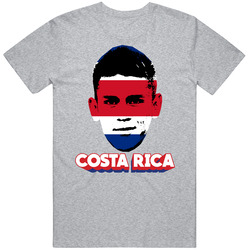 Oscar Duarte Costa Rica Flag Big Head Fifa World Cup Fan T Shirt