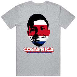 Johan Venegas Costa Rica Flag Big Head Fifa World Cup Fan T Shirt